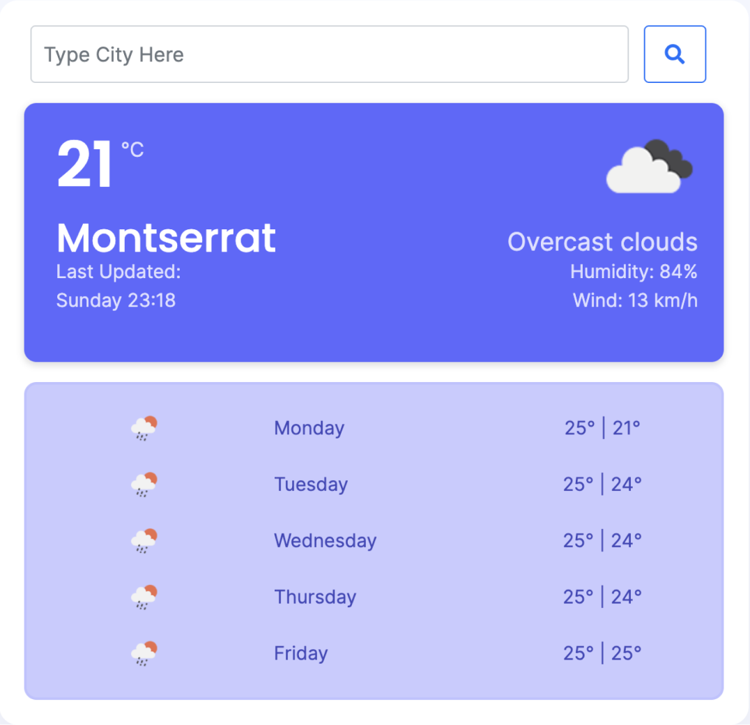 Weather App full image